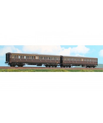 ACME H0 55313 - Set Centoporte (Bz39000 + ABz67500) castano isabella, FS Ep. III