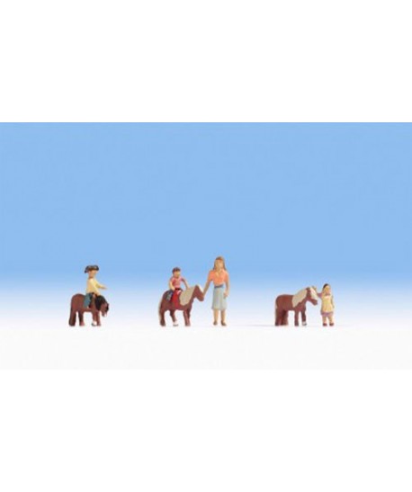 NOCH H0 15635 – Bambini sul pony ( 7 pz. )