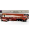 BREKINA 58575 - Fiat 691 T Renntransport-SZ Set, Ferrari, con 2 Ferrari 312 T2 F1 e 6 figurine (1977) - 1:87