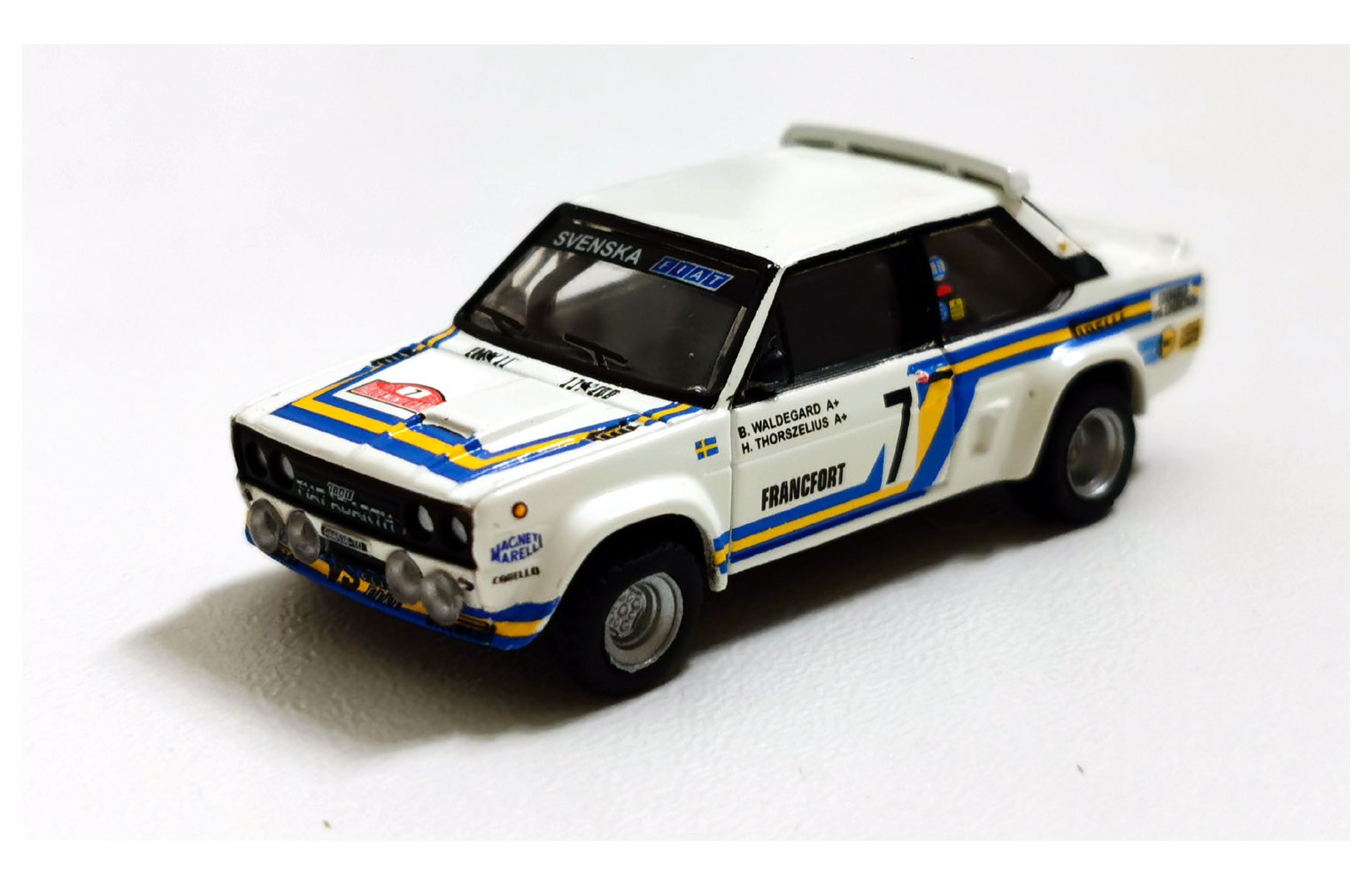 BREKINA 22661 - FIAT 131 Abarth (1980 MonteCarlo), Nr. 7 "Svenska Fiat" - 1:87