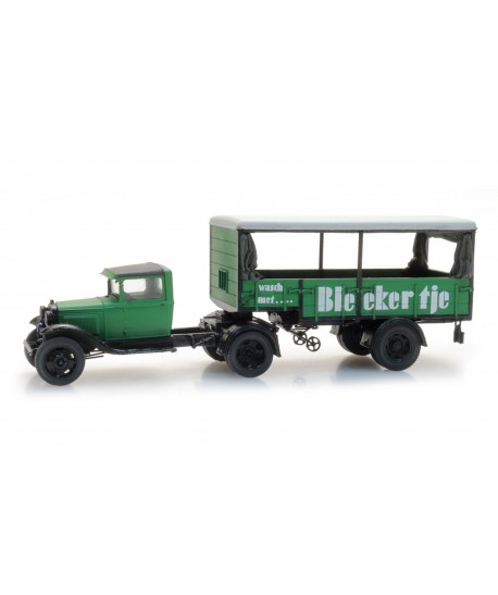 ARTITEC 387.504 - Ford AA con semirimorchio "Bleekertje", resina, 1:87