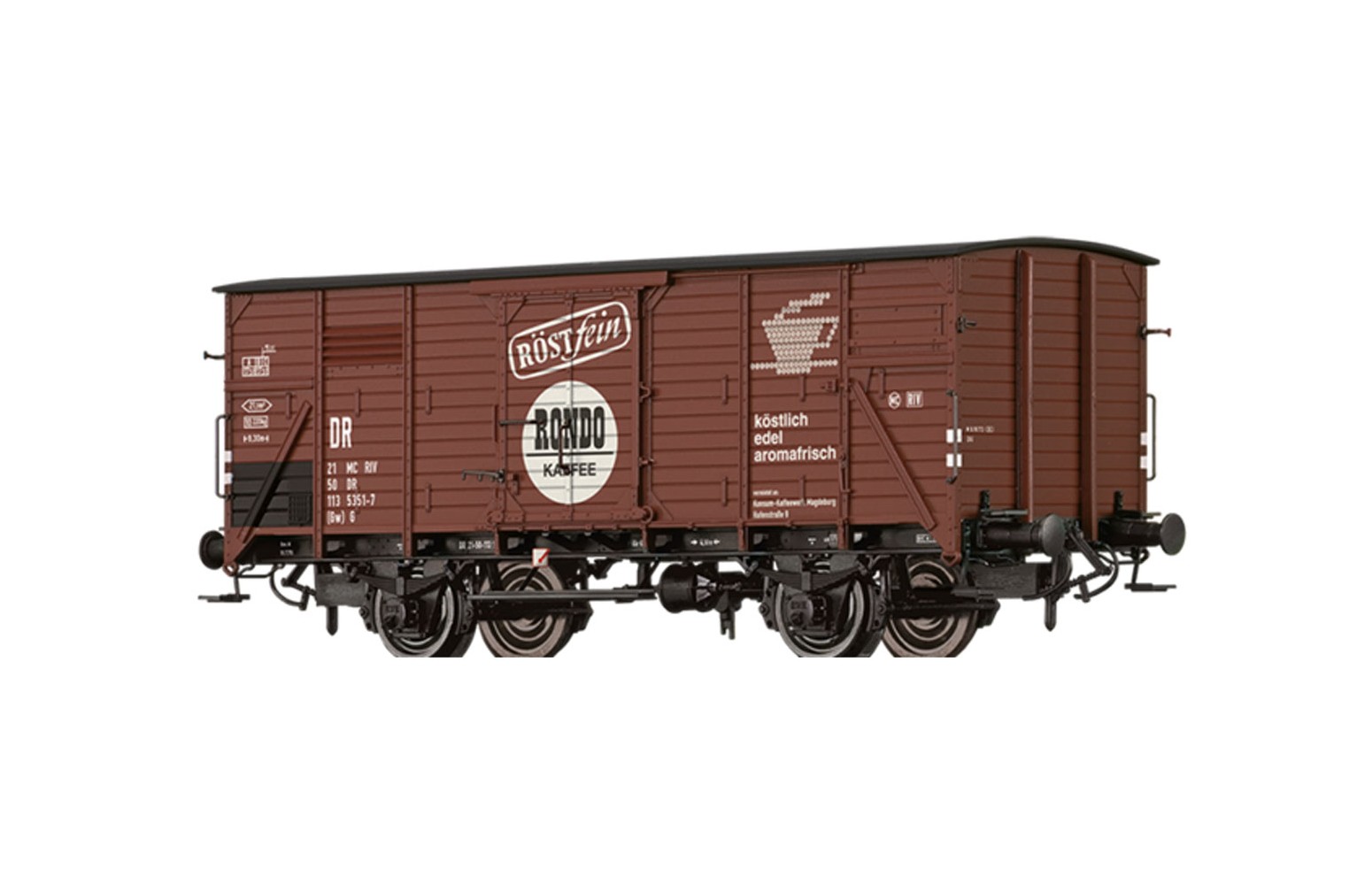 BRAWA H0 50766 Carro Merci Tipo Gw (G) "Rondo Koffee" DR Ep. IV