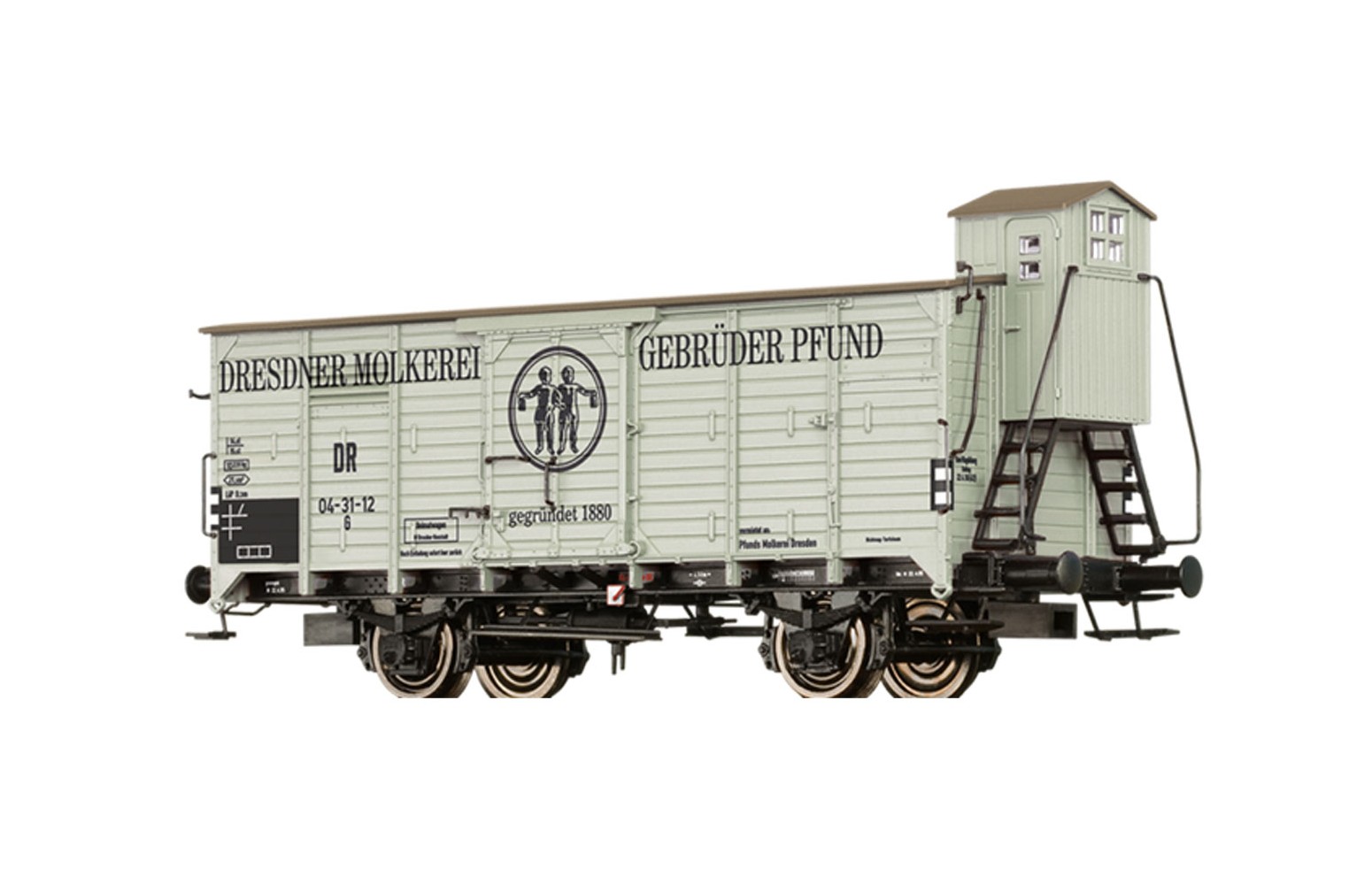 BRAWA H0 50767 Carro Merci Tipo G "Pfunds Milch" DR Ep. III