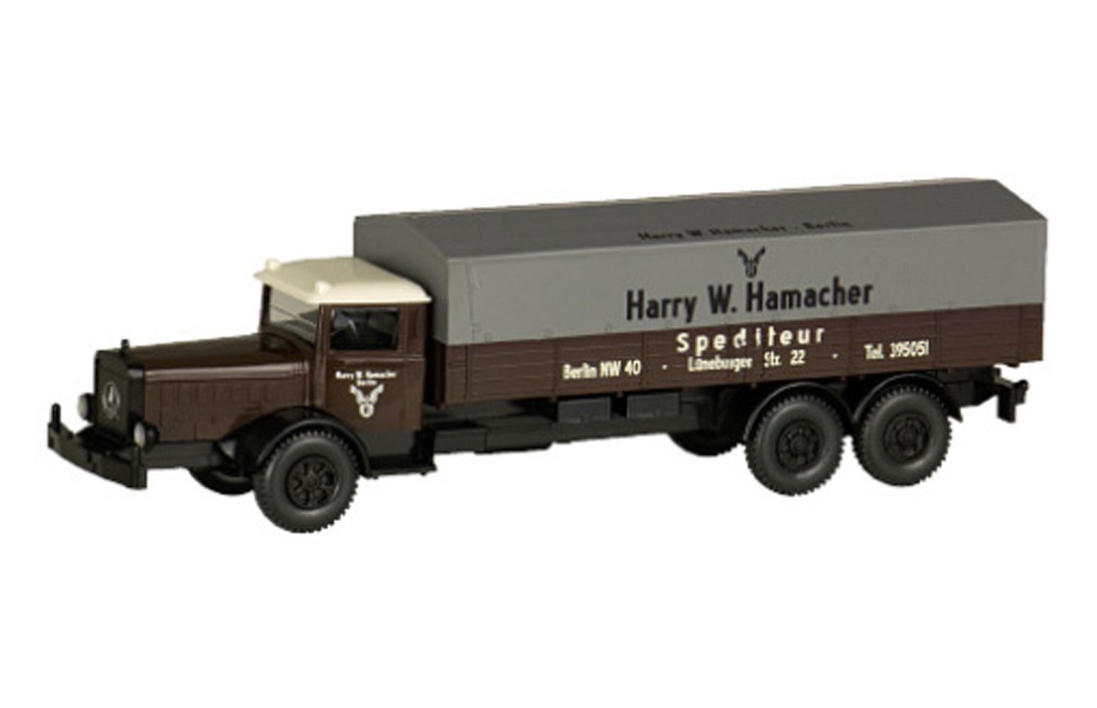 WIKING/PMS 235082 - Mercedes L 10000 pianale "Hamacher" - 1:87
