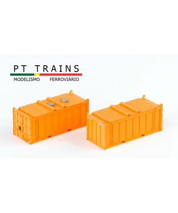 PT TRAINS H0 820800 - Set N. 2 Container 20" OT "Dinazzzano Po"