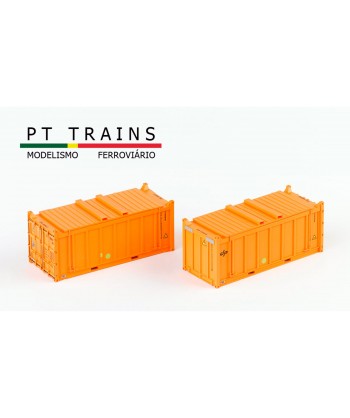 PT TRAINS H0 820801 - Set N. 2 Container 20" OT "Dinazzzano Po"