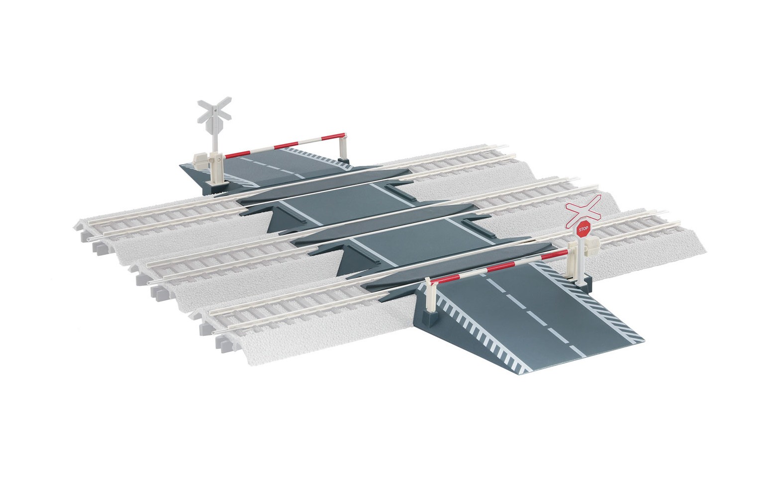 ROCO H0 40022 - Kit passaggio a livello per Roco Line con massicciata