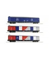 ROCO H0 77022 Set 3 Carri Trasporto biciclette - OBB Ep. V