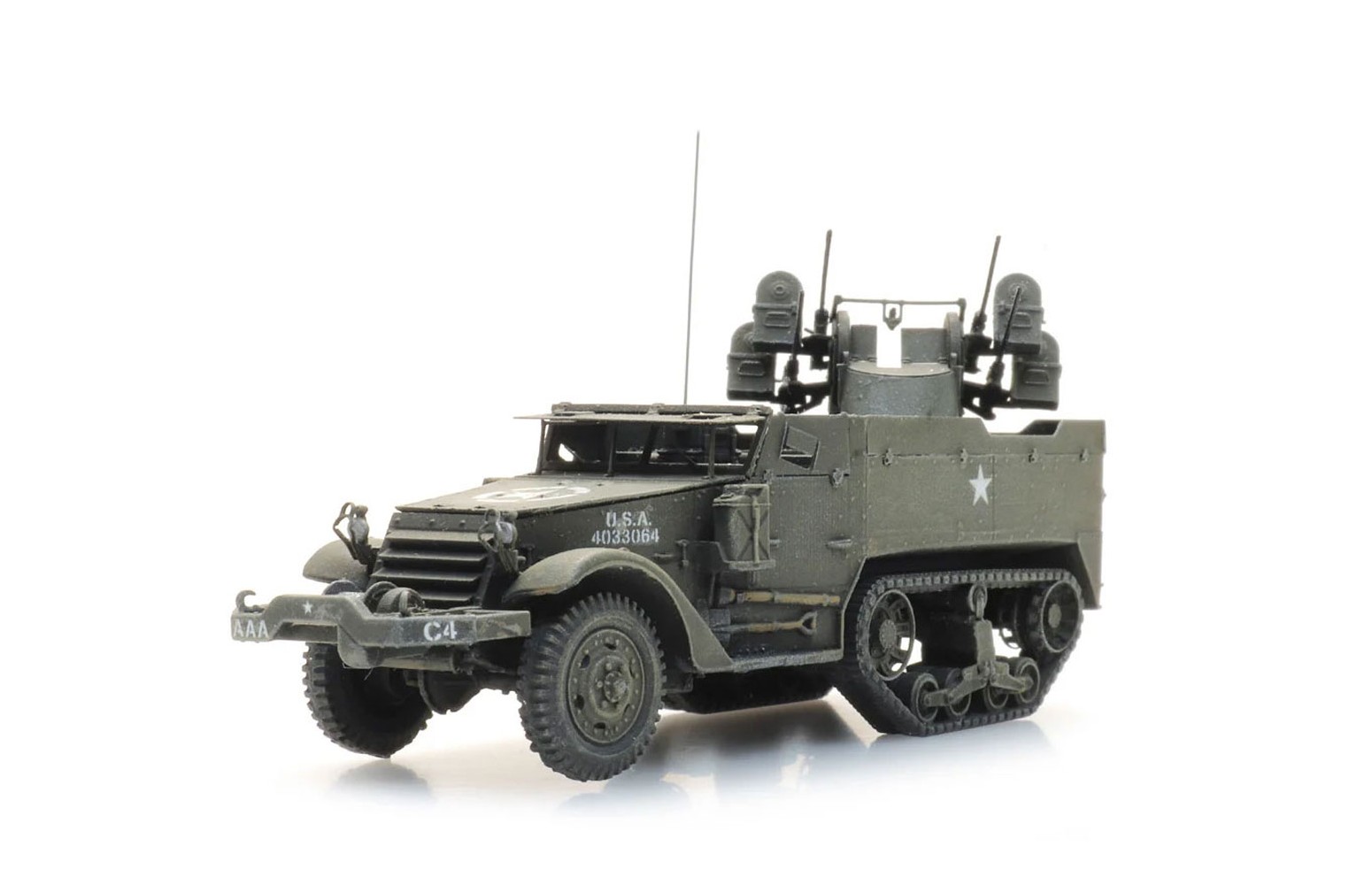 ARTITEC 6870565 - US Half Track M16 anti aereo, Resina H0-1/87