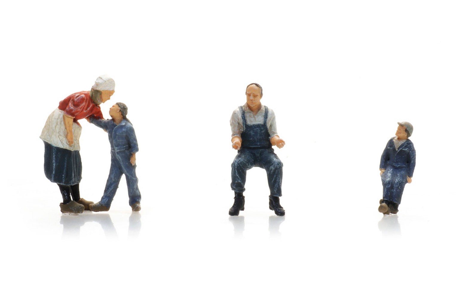 ARTITEC 5870026 - Famiglia di agricoltori sul trattore, Resina H0-1:87