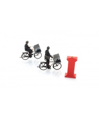 ARTITEC 5870052 - Postini in bicicletta con cassetta postale, Resina H0-1:87