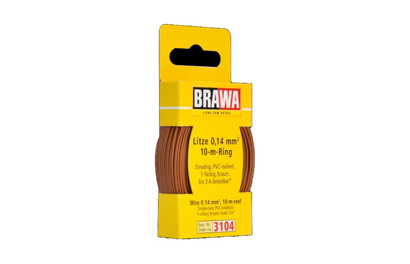 BRAWA 3104 - Cavo Elettrico Marrone (10mt./Diametro 0,14mm2)