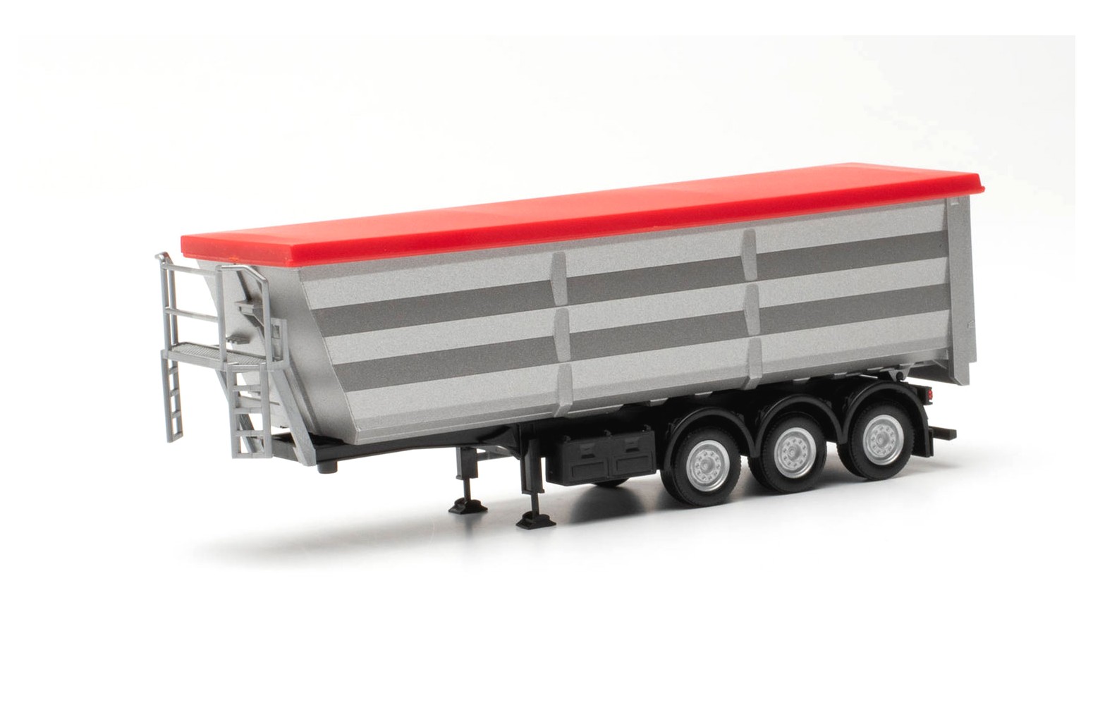 HERPA 077057-002 Semirimorchio A Vasca Tonda In Acciaio, argento - 1:87