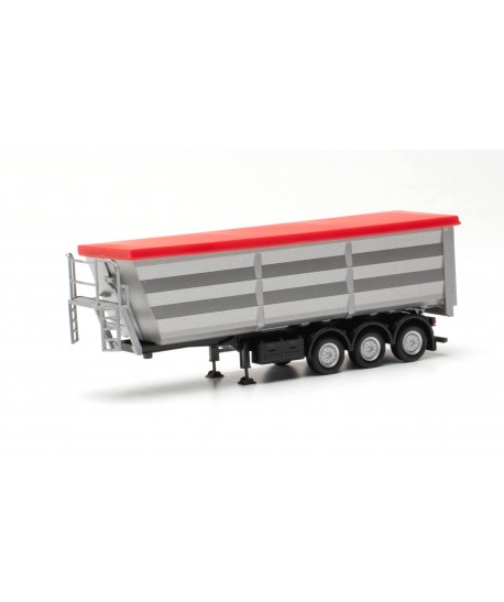 HERPA 077057-002 Semirimorchio A Vasca Tonda In Acciaio, argento - 1:87