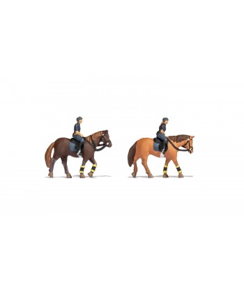 NOCH H0 15078 - Polizia a cavallo (2 agenti con cavallo)