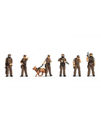 NOCH H0 15079 - Forze speciali della Polizia (6 Personaggi, 1 cane)