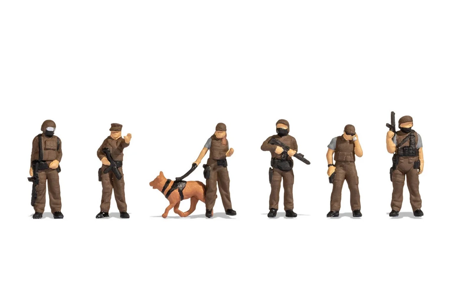 NOCH H0 15079 - Forze speciali della Polizia (6 Personaggi, 1 cane)