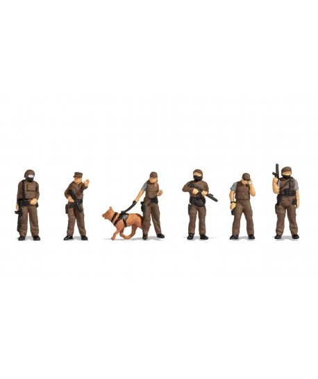 NOCH H0 15079 - Forze speciali della Polizia (6 Personaggi, 1 cane)
