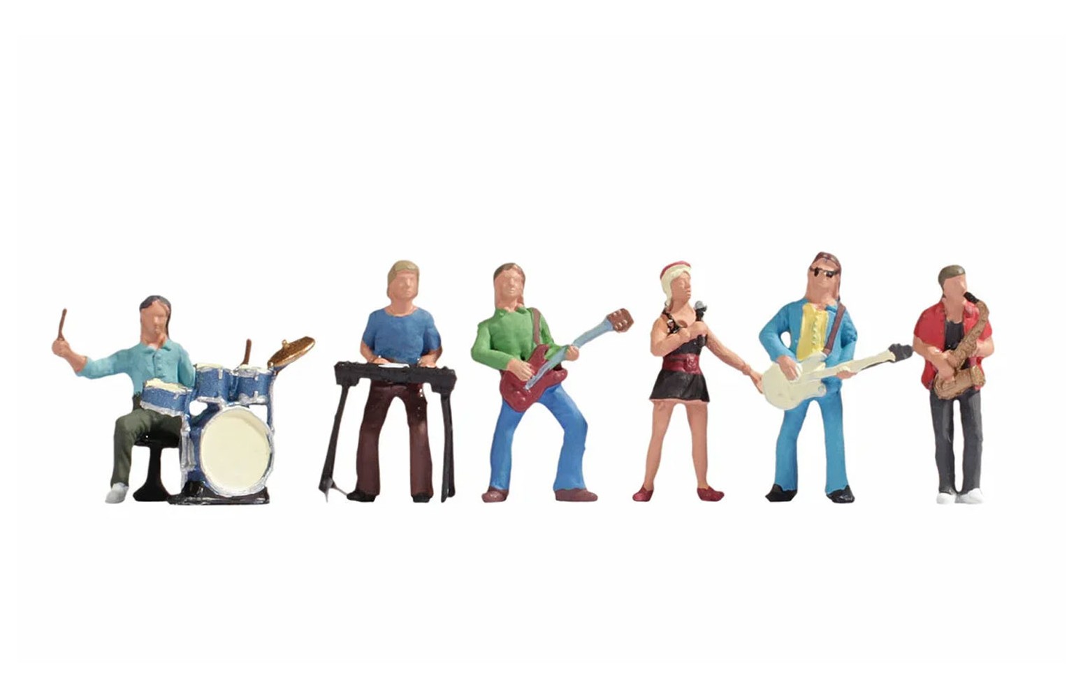 NOCH H0 15839 - Gruppo musicale (6 Personaggi con strumenti)