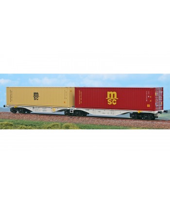 ACME H0 40363 carro intermodale Sggrss 80'  AEE 2 container MSC da 40' - Ep. VI