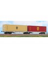 ACME H0 40363 carro intermodale Sggrs 80'  AEE 2 container MSC da 40' - Ep. VI