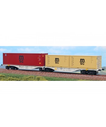 ACME H0 40368 Carro Intermodale Sggrss 80' VTG 1 Container MSC Da 40' e 2 da 20' - Ep. VI