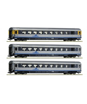 ROCO H0 6200033 - Set N.2 Con 3 Carrozze Eurocity Cisalpino Ep. V