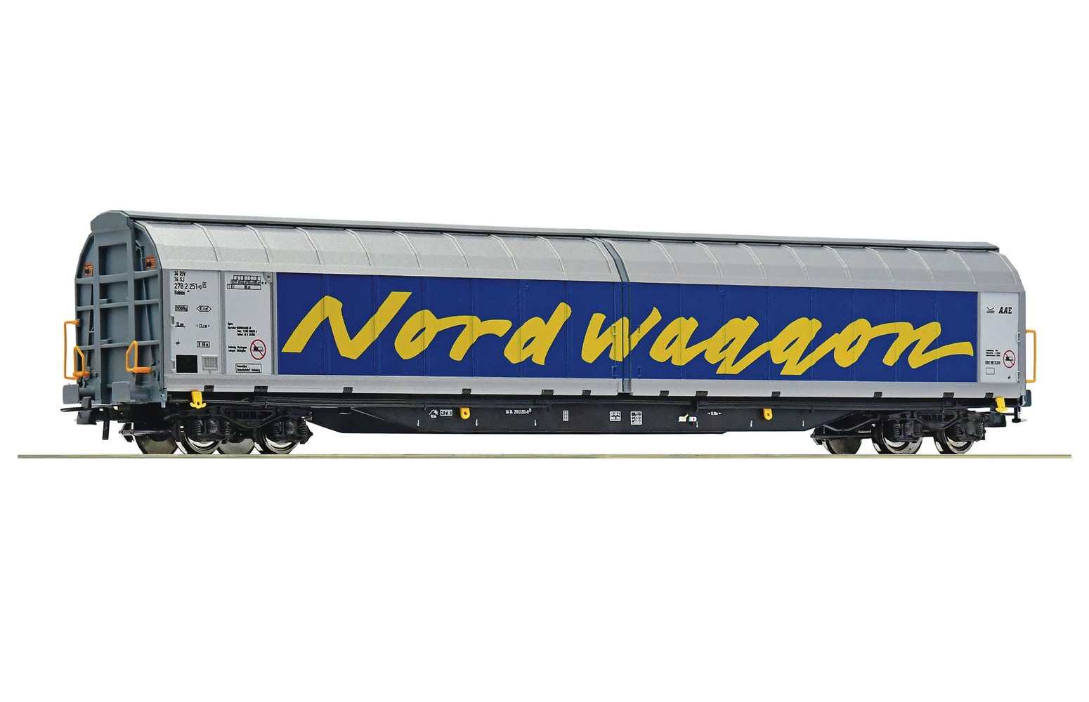 ROCO H0 67318 - Carro con pareti scorrevoli "Nordwaggon" SJ Ep. V