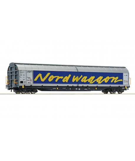 ROCO H0 67318 - Carro con pareti scorrevoli "Nordwaggon" SJ Ep. V