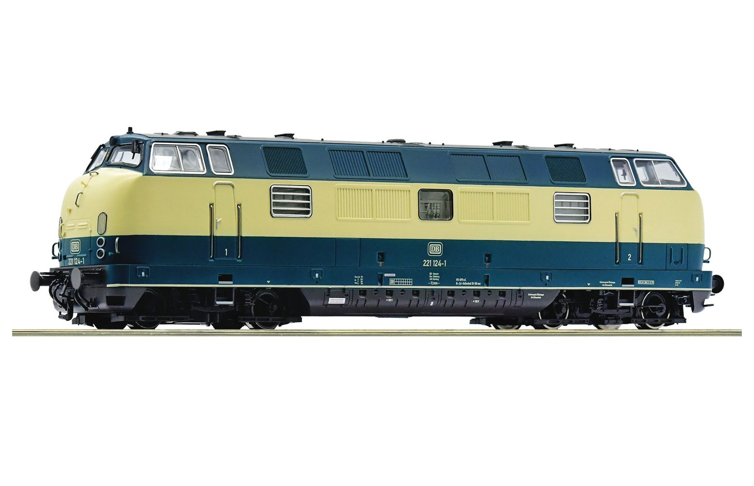 ROCO H0 71088 - Locomotiva Diesel 221 124-1 delle DB Ep. IV