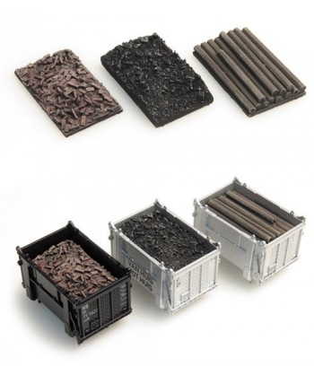 ARTITEC 487.801.02 – Carico per container: carbone, travi e detriti – 1:87
