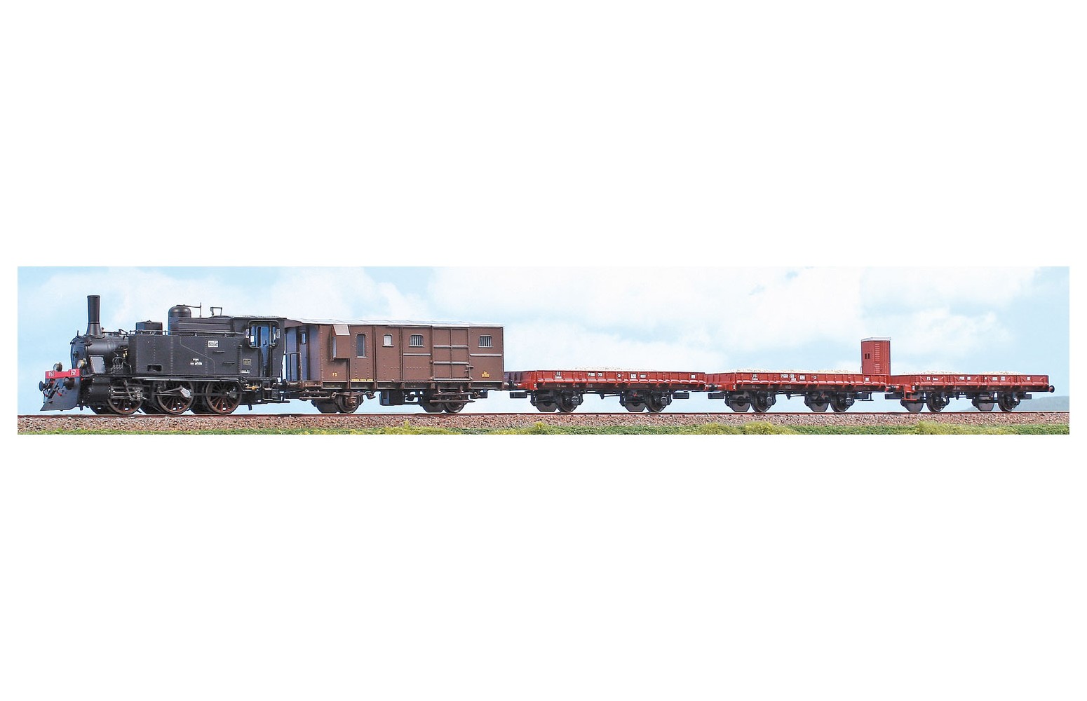 ACME H0 70043 - Set treno merci FS Ep. III con locomotiva Gr 851
