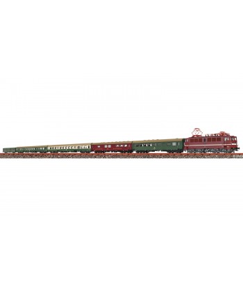 BRAWA H0 50892 - Set treno passante D 1050 (locomotiva BR 211 e 5 vagoni) DR ep. IV