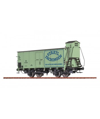 BRAWA H0 49876 Carro merci coperto G10 "Staatl. Fachingen" DB Ep. III