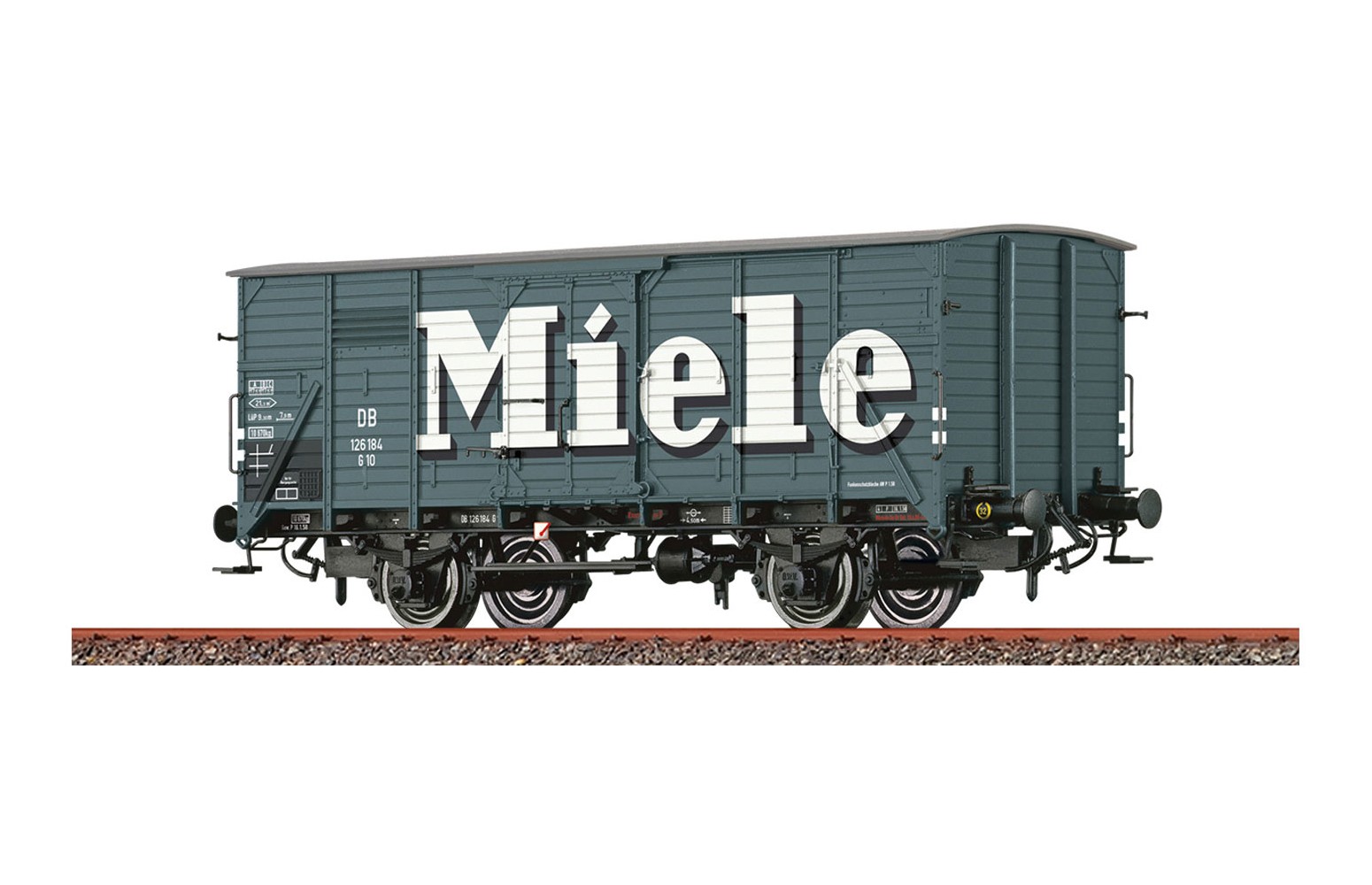 BRAWA H0 49898 Carro Merci Coperto G10 "Miele" DB Ep. III