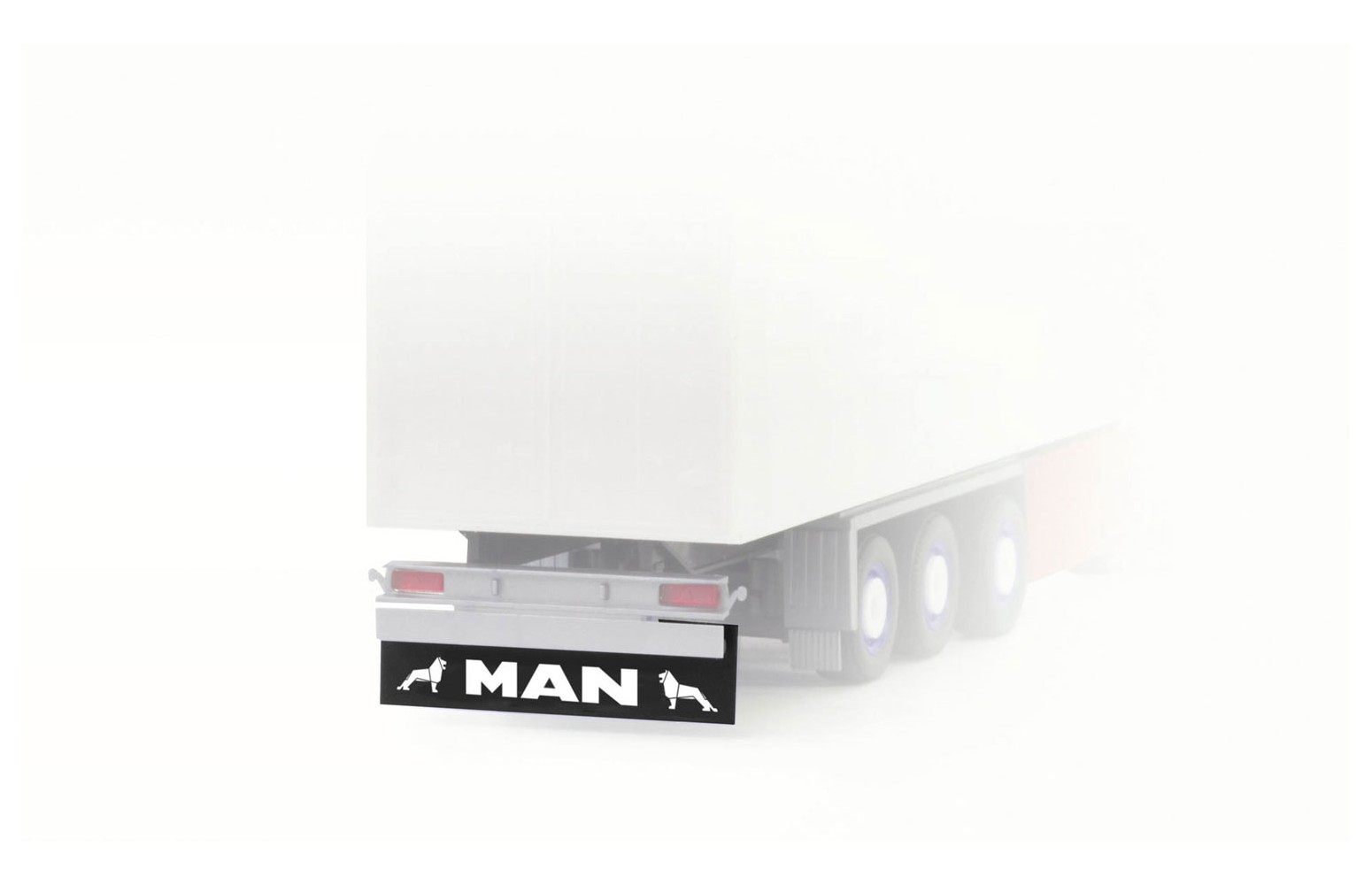 HERPA 054362 Accessori Paraspruzzi Posteriori Per Semirimorchi E Camion "MAN" (8 Pz) 1:87