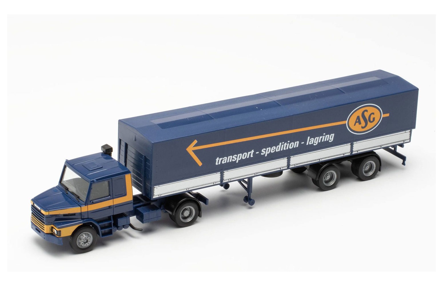 HERPA 317061 Scania Hauber Con Semirimorchio "ASG" 1:87