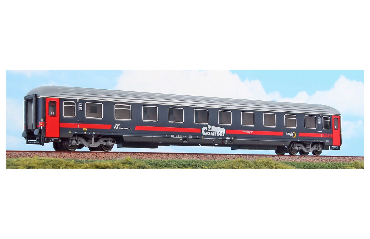 ACME H0 50876 Carrozza cuccette di Tipo UIC-X T4 per treni “Intercity Notte” di Trenitali, FS Ep. VI