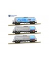 SUDEXPRESS H0 S783905 Set 3 Pezzi Zacns MAD Livrea Alluminio/Azzurro Ep. VI