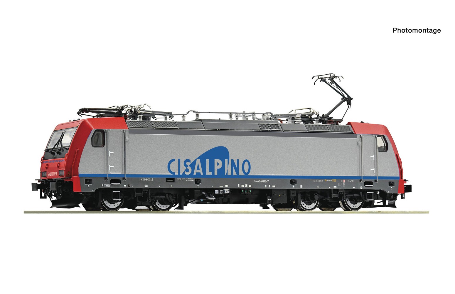 ROCO H0 7500031 - Locomotiva elettrica Re 484 018-7, Cisalpino Ep. V