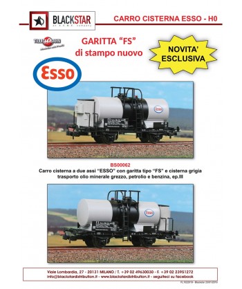 BLACKSTAR H0 BS00063 – Carro cisterna Mbe “ESSO” – FS Ep. III