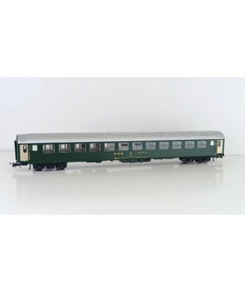 PIRATA H0 PI9721 - Carrozza Cuccetta 2'cl RIC Bc 5185, verde, tetto alluminio, SBB ep.III