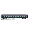 PIRATA H0 PI9722 - Carrozza 2'Cl RIC B 5005 12 comp., Verde, Tetto Alluminio, SBB Ep.III