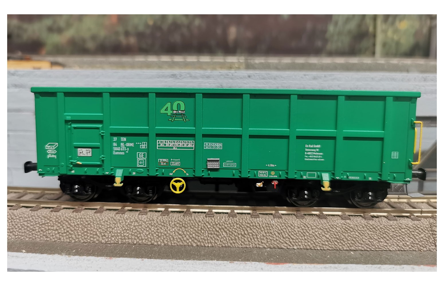 NME H0 540606 - Carro Aperto Tipo Eamnos 57mc. "40° OnRail", Ep. VI