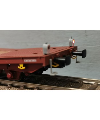 NME H0 531492 Carro Pianale Ribassato Laadks "Transwaggon" Ep. IV *luci di coda IT*