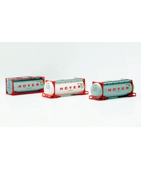 HERPA 076500-006 - Set Con 3 Container Cisterna "Hoyer" - 1:87
