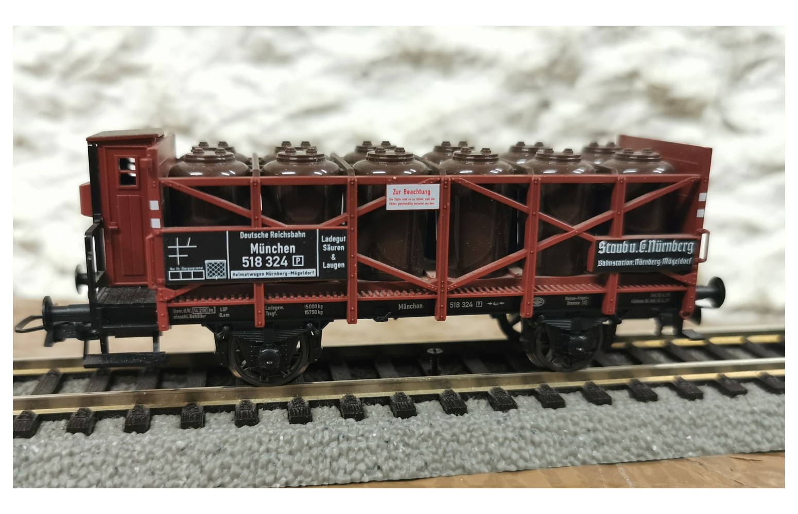 FLEISCHMANN H0 5221 - Carro trasporto acidi DR (seconda mano)