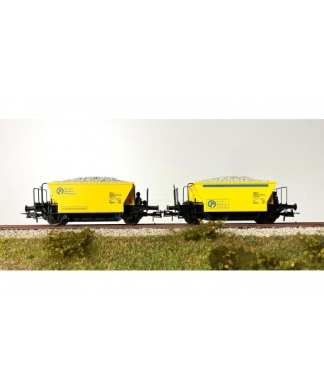 OS.KAR. H0 4356 - Set di 2 carri Vfcc livrea gialla e nera con le insegne dell'impresa Valsecchi Ep. V OS.KAR. H0 4356 - Set di 2 carri Vfcc livrea gialla e nera con le insegne dell'impresa Valsecchi Ep. V