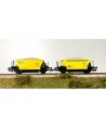 OS.KAR. H0 4356 - Set di 2 carri Vfcc livrea gialla e nera con le insegne dell'impresa Valsecchi Ep. V OS.KAR. H0 4356 - Set di 2 carri Vfcc livrea gialla e nera con le insegne dell'impresa Valsecchi Ep. V