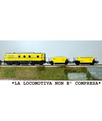 OS.KAR. H0 4356 - Set di 2 carri Vfcc livrea gialla e nera con le insegne dell'impresa Valsecchi Ep. V